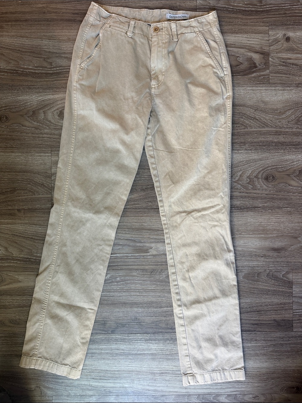 Outerknown Men’s Classic Khaki Casual Pants - Beige Size: 29/29